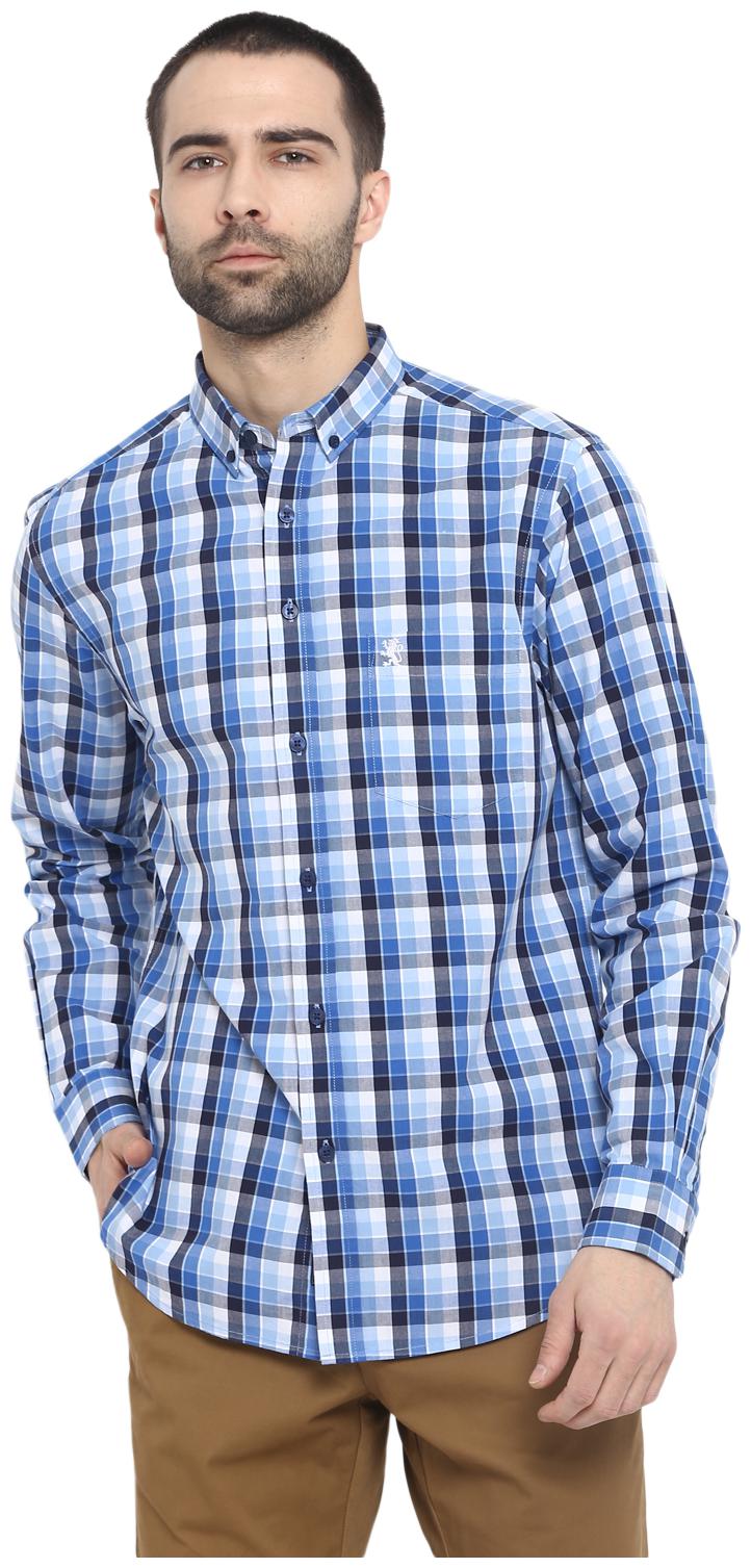 

Red Tape Men Blue Checked Regular Fit Casual Shirt