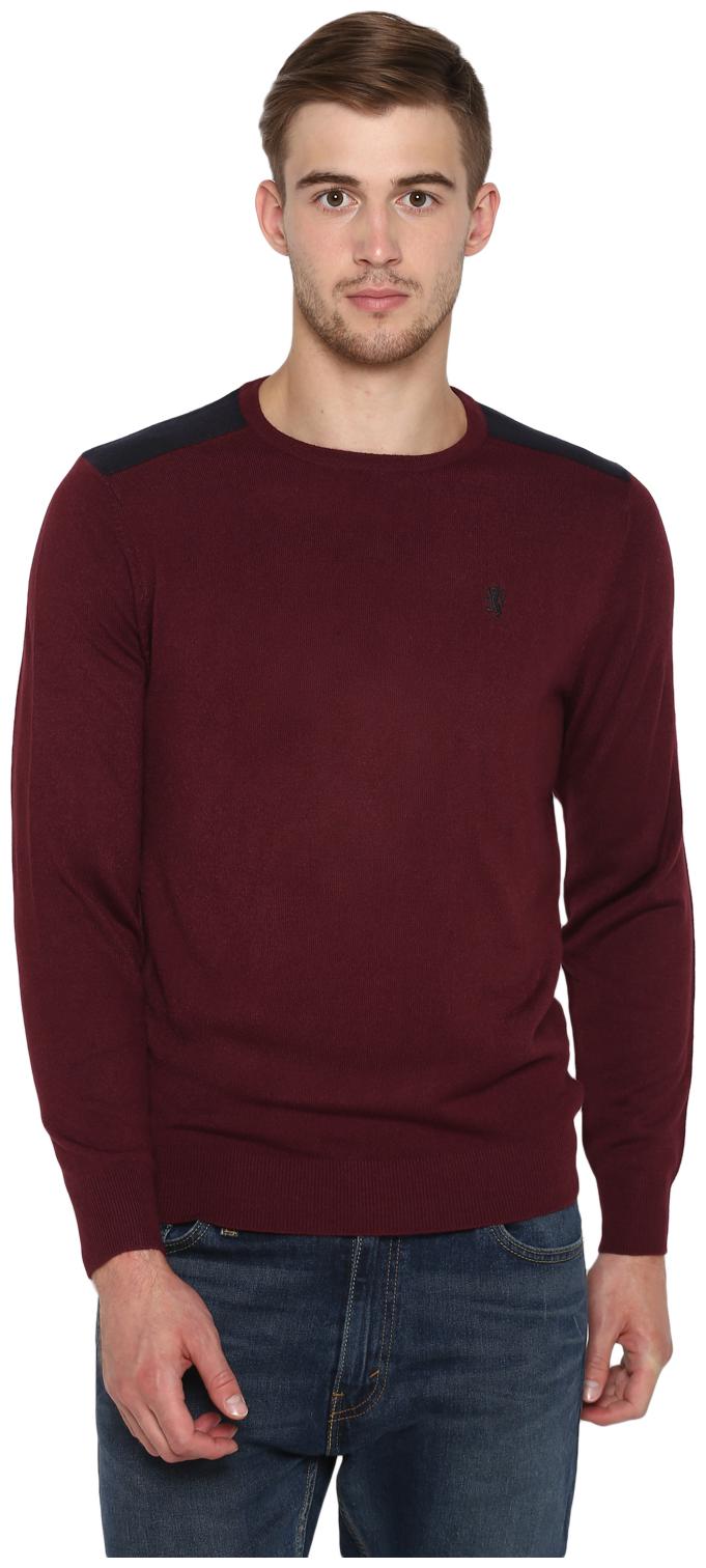 

Red Tape Men Acrylic Maroon Sweater
