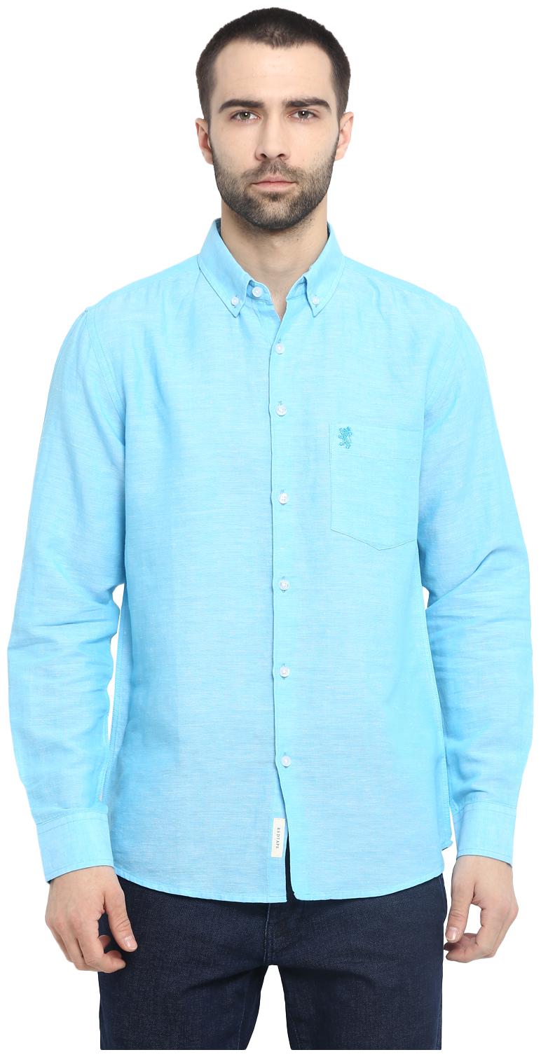 

Red Tape Mens Turquoise Casual Shirt
