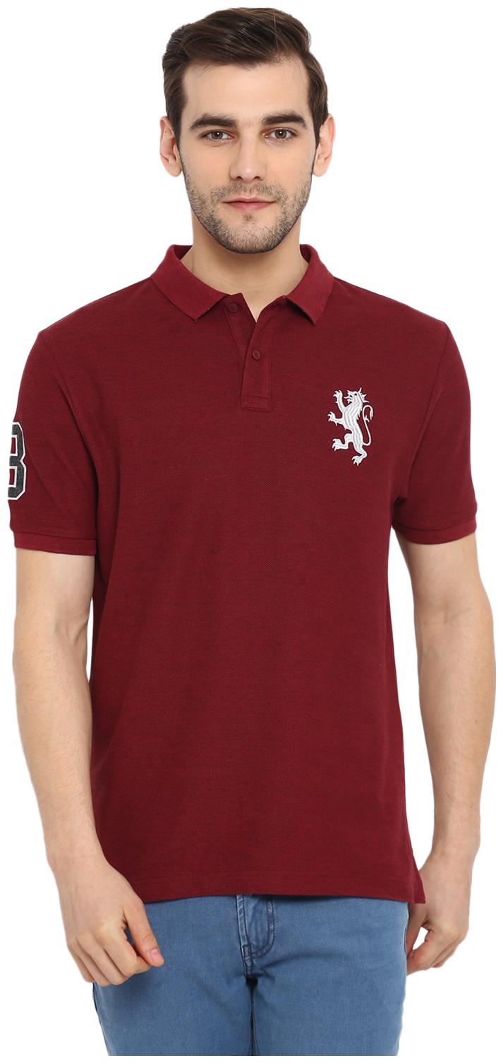 

Red Tape Men Maroon Regular fit Cotton Blend Polo collar T-Shirt - Pack Of 1