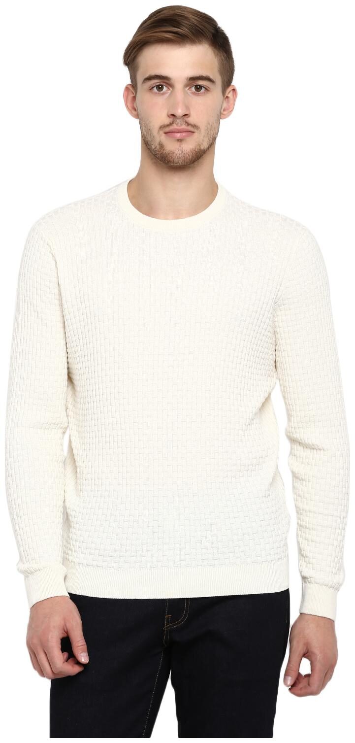 

Red Tape Men Cotton Off white Sweater