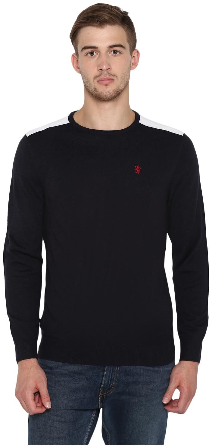

Red Tape Men Acrylic Navy Blue Sweater