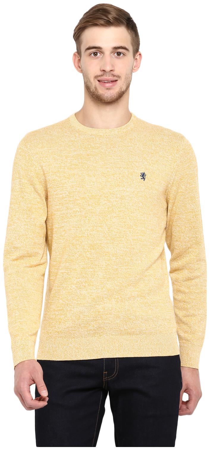 

Red Tape Men Cotton Yellow Sweater