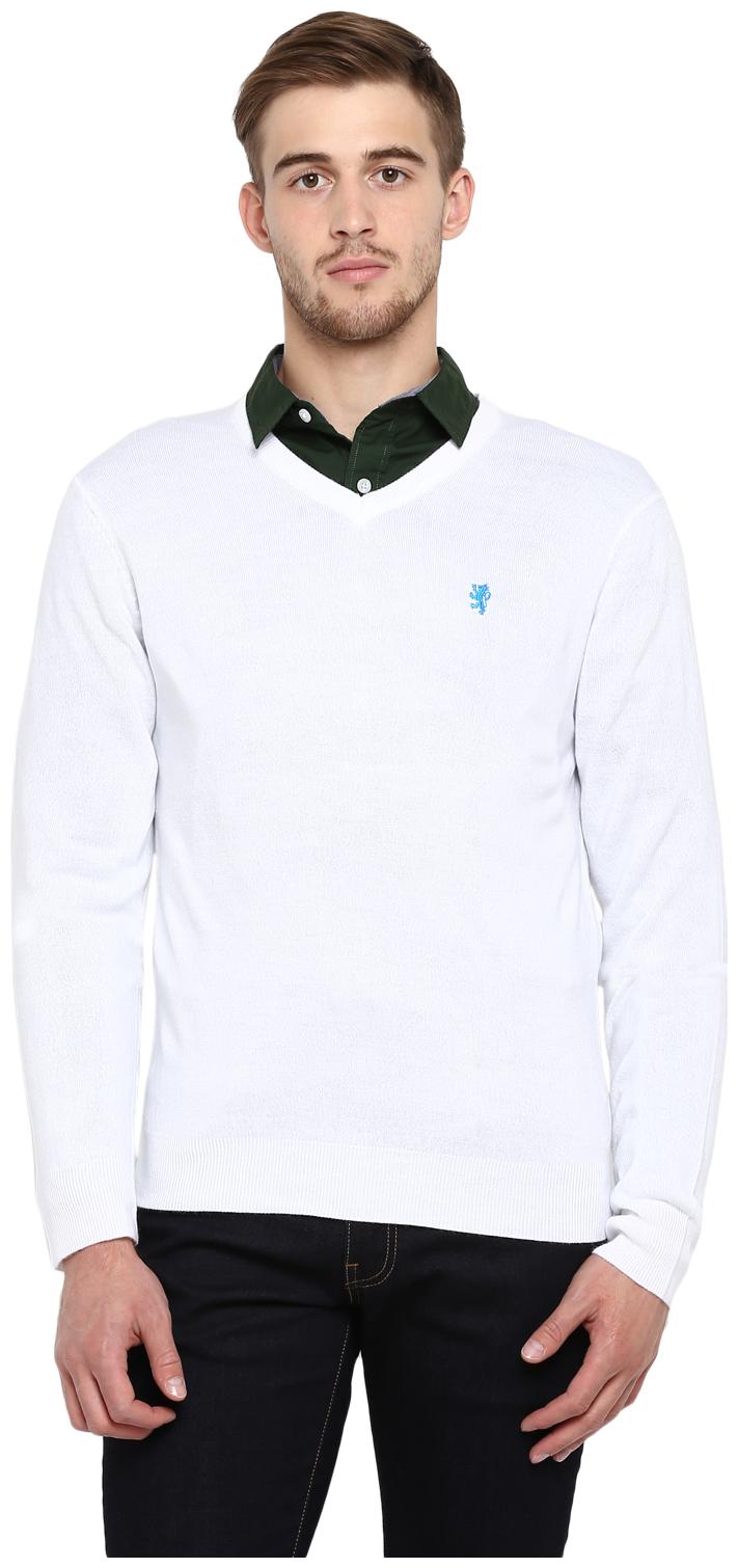 

Red Tape Men Acrylic White Sweater
