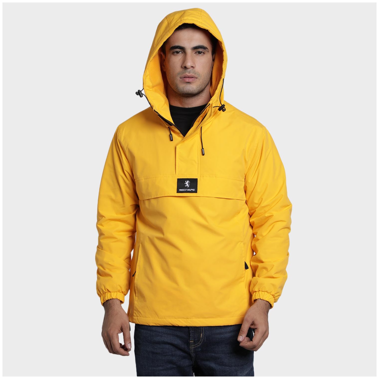

Red Tape Men Yellow Solid Quilted jacket