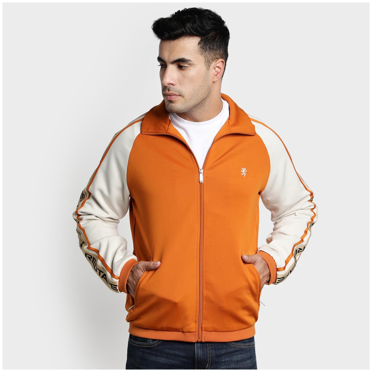 

Red Tape Men Yellow Colorblocked Bomber jacket