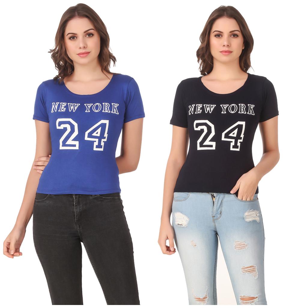 

Red Vee Casual Wear for women T-shirt Blue