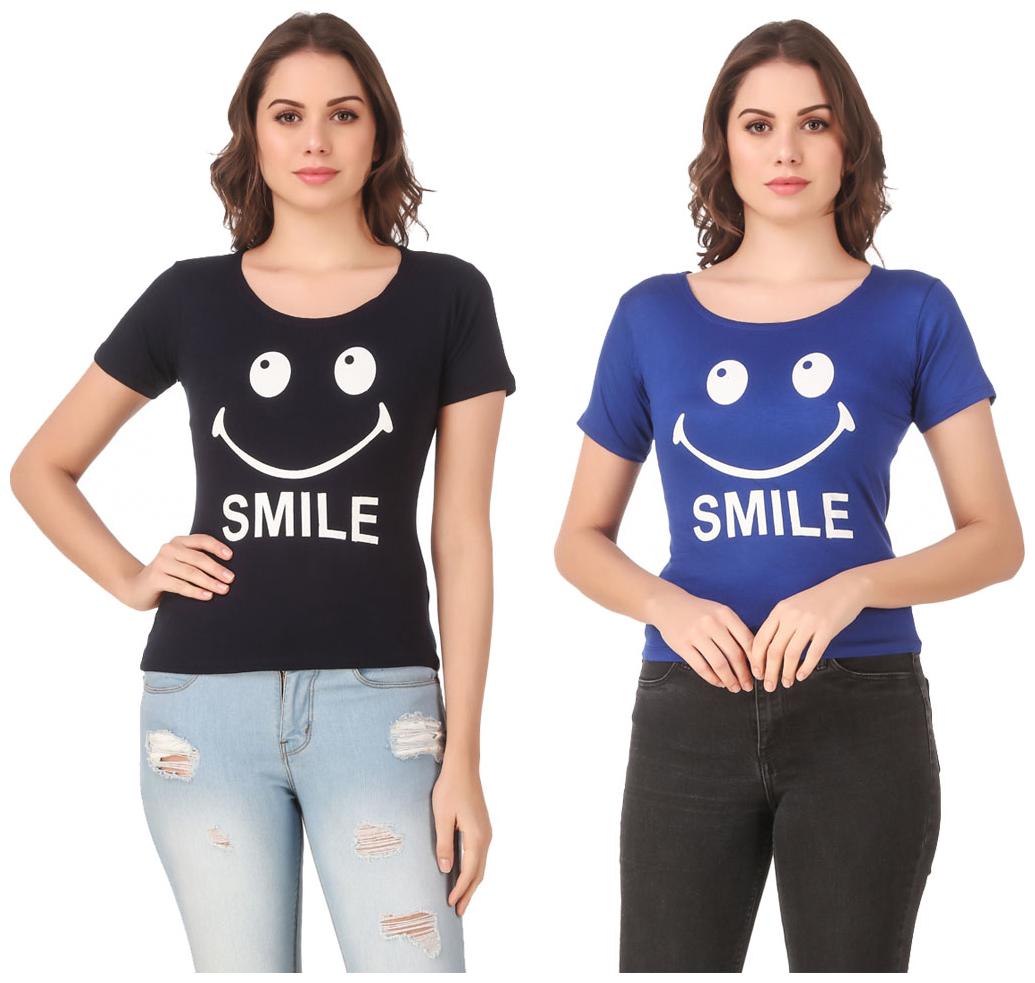 

Red Vee Casual Wear for women T-shirt Blue