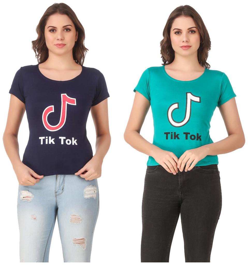 

Red Vee Casual Wear for women T-shirt Blue and Turquoise
