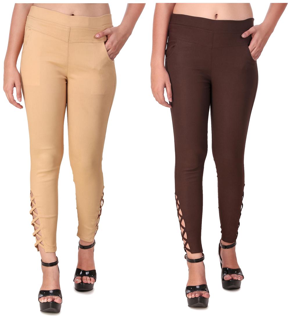 

Red Vee Women Beige Brown Skinny fit Jegging