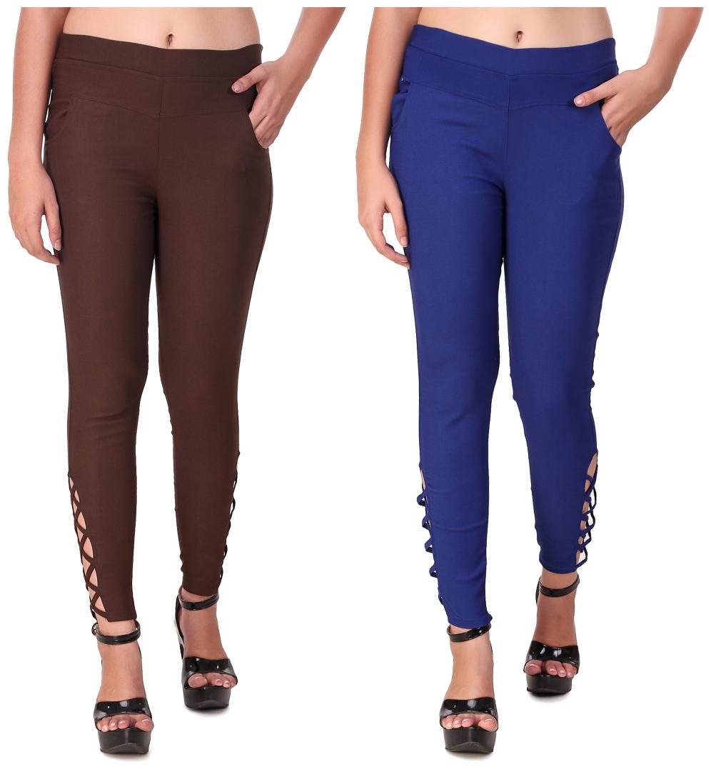 

Red Vee Women Brown Blue Skinny fit Jegging