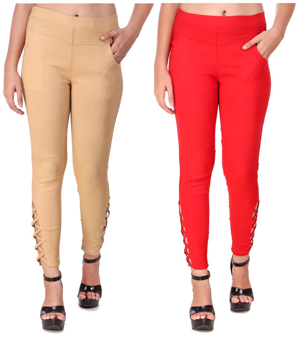 

Red Vee Women Beige Red Skinny fit Jegging