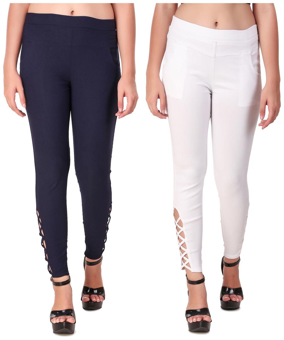 

Red Vee Women Navy White Skinny fit Jegging