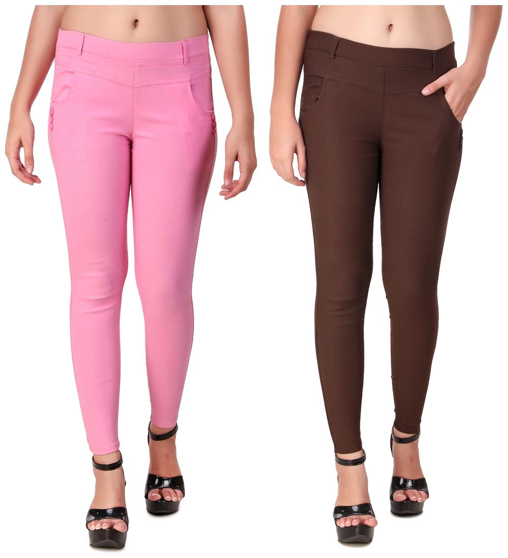 

Red Vee Women Pink Brown Skinny fit Jegging