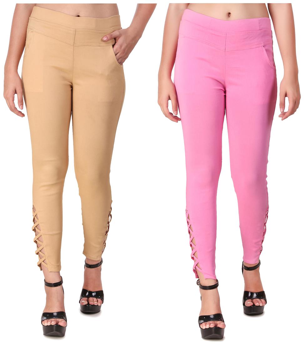 

Red Vee Women Beige Pink Skinny fit Jegging