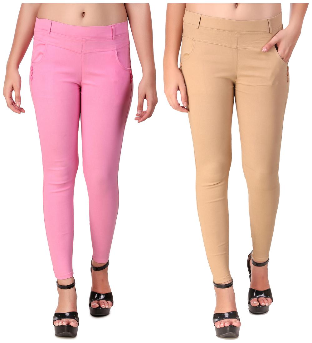 

Red Vee Women Pink Beige Skinny fit Jegging