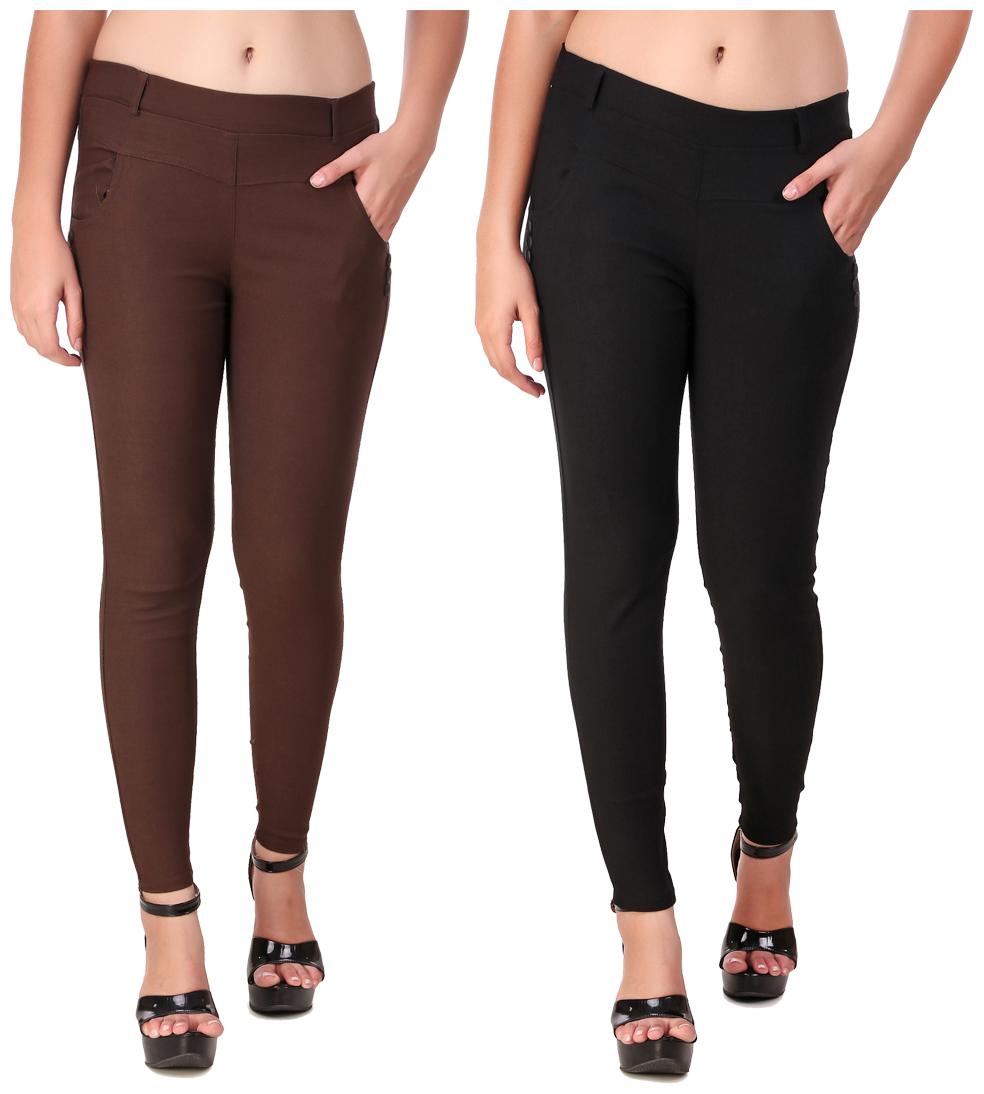 

Red Vee Women Brown Black Skinny fit Jegging