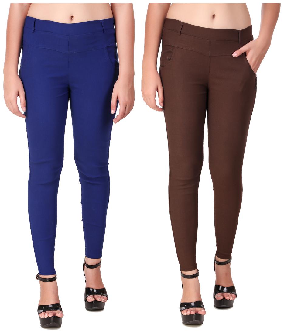 

Red Vee Women Brown Blue Skinny fit Jegging