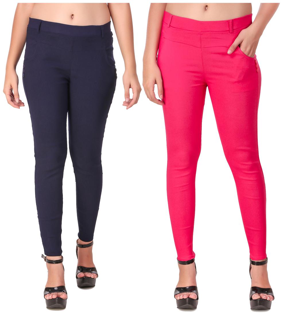 

Red Vee Women Navy Pink Skinny fit Jegging