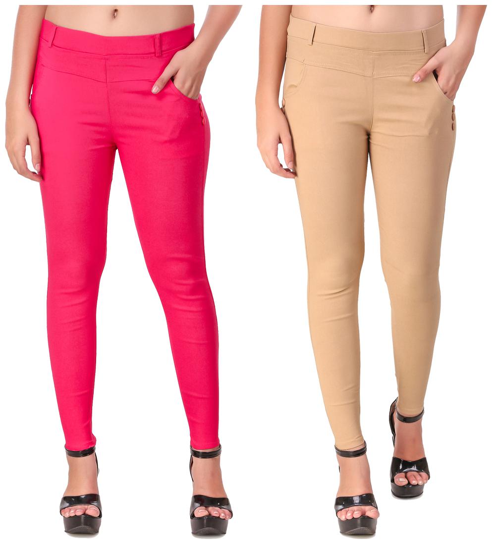 

Red Vee Women Pink Beige Skinny fit Jegging