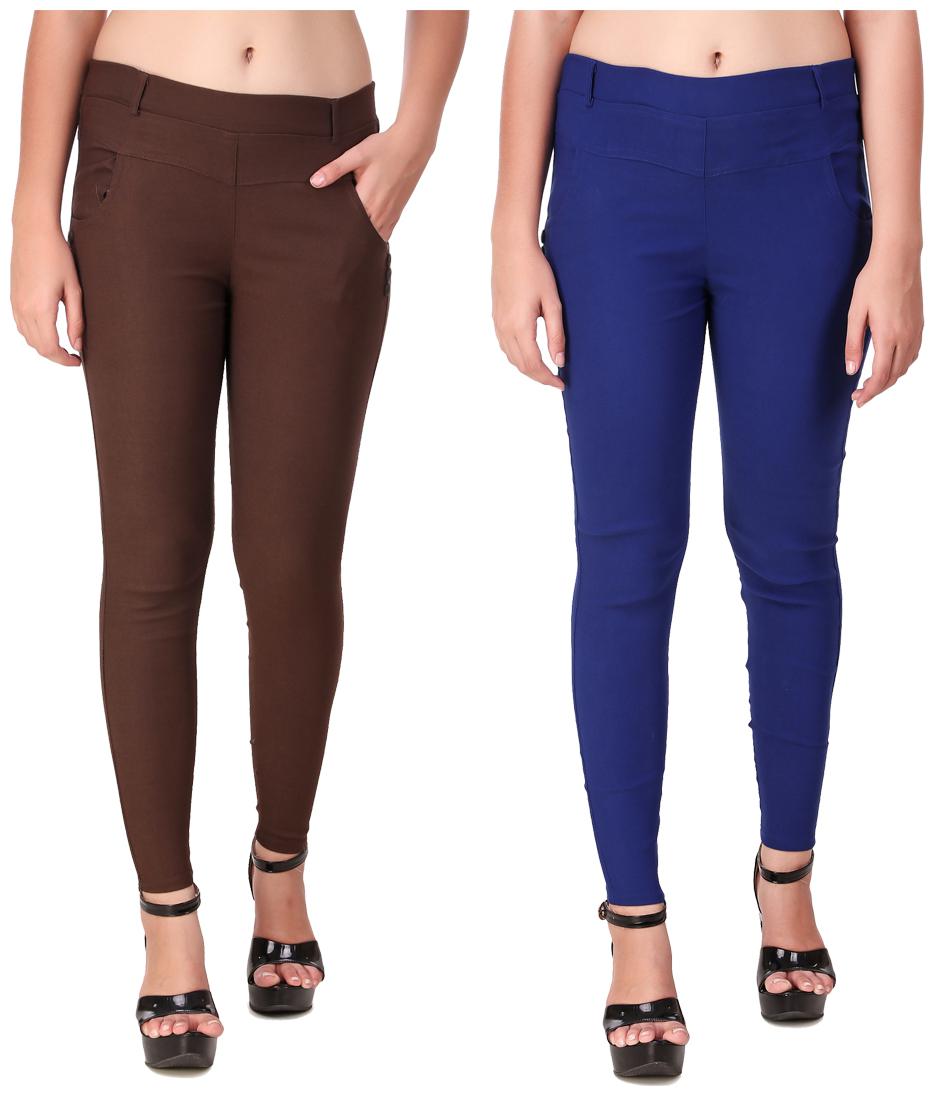 

Red Vee Women Blue Brown Skinny fit Jegging