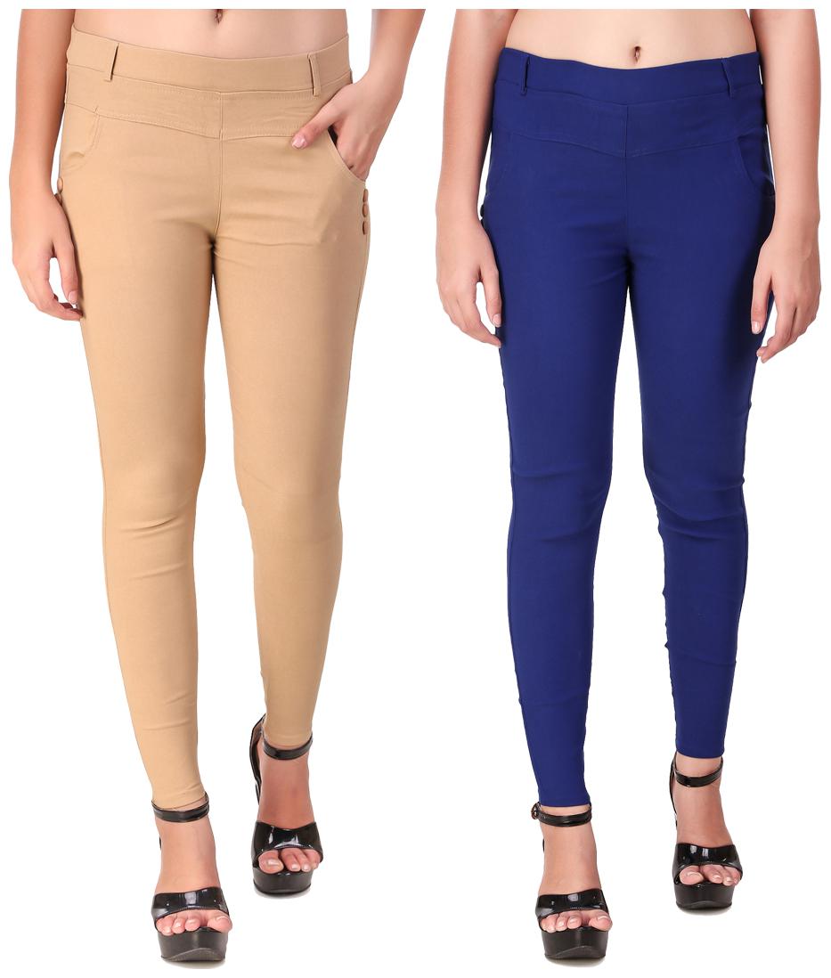 

Red Vee Women Beige Blue Skinny fit Jegging