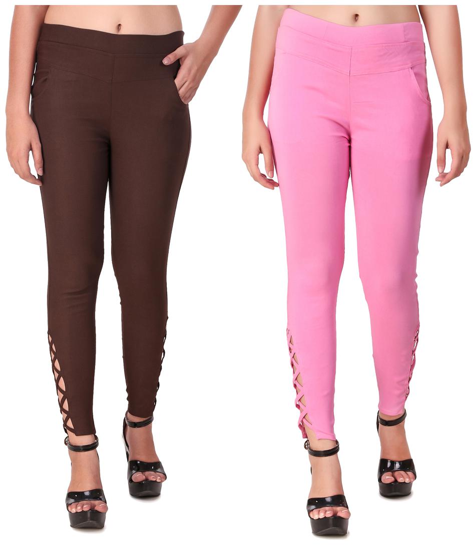 

Red Vee Women Brown Pink Skinny fit Jegging