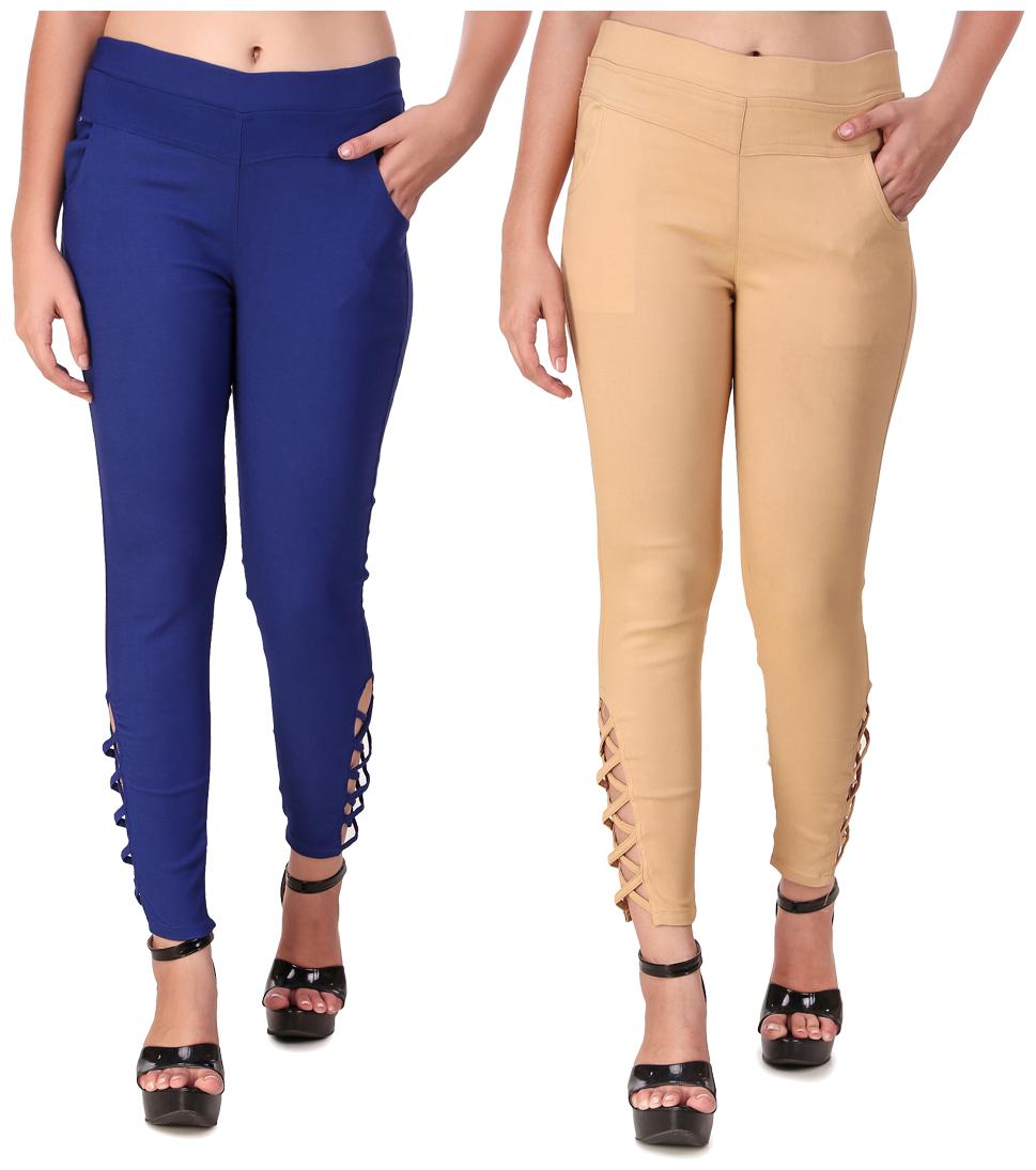 

Red Vee Women Blue Beige Skinny fit Jegging