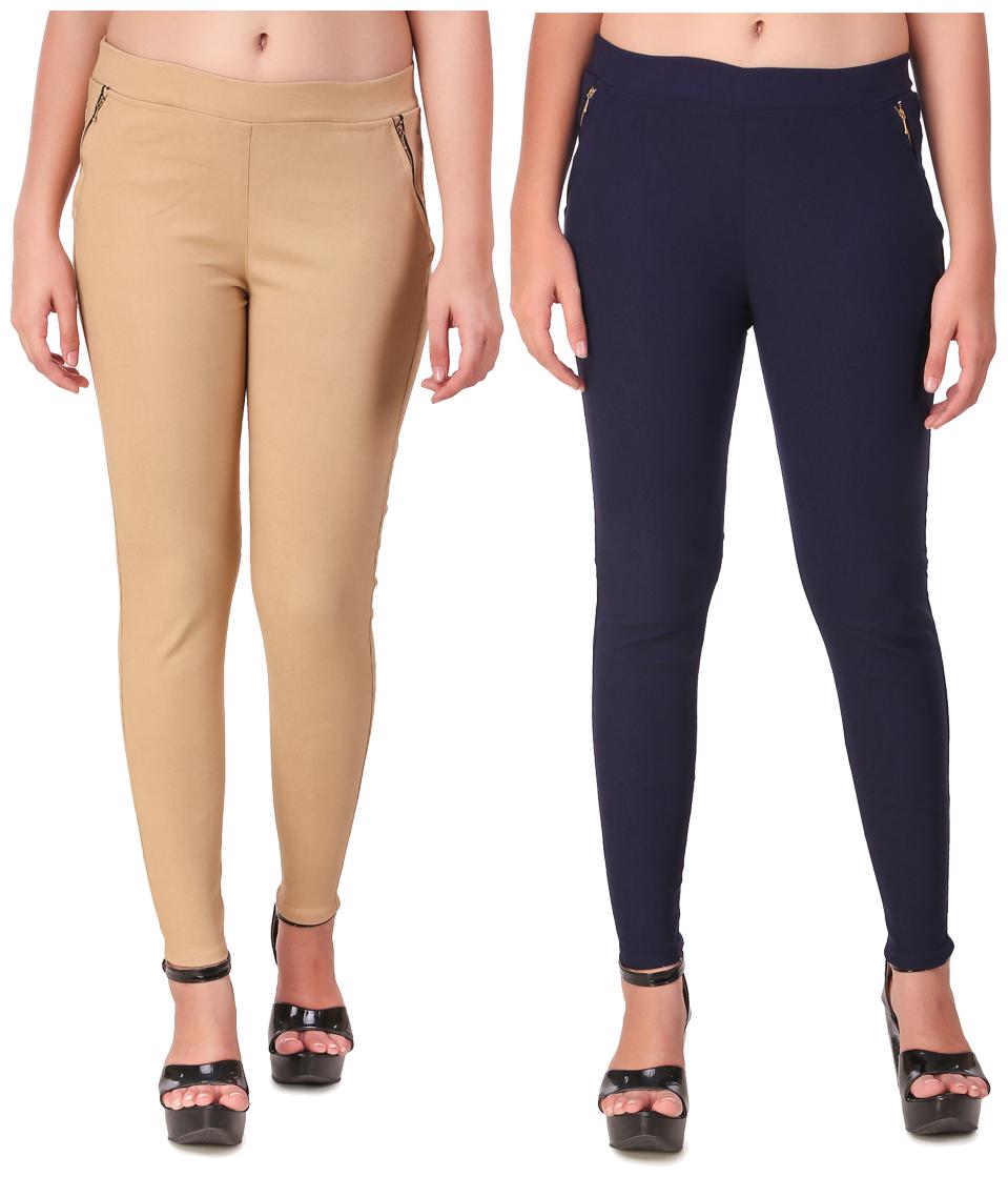 

Red Vee Women Beige Navy Skinny fit Jegging