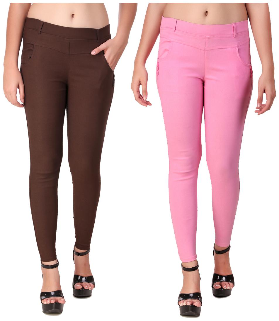 

Red Vee Women Brown Pink Skinny fit Jegging