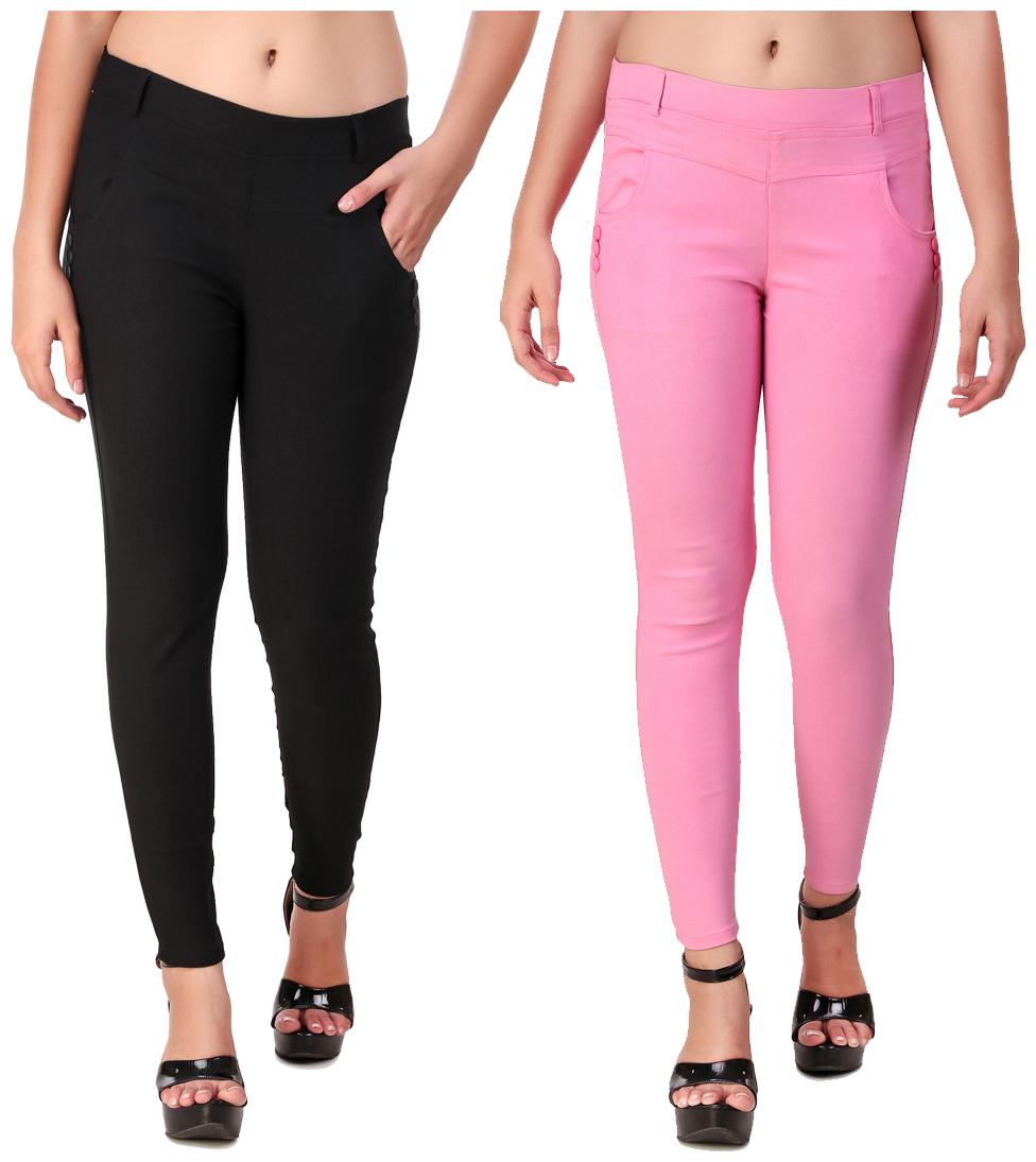 

Red Vee Women Black Pink Skinny fit Jegging