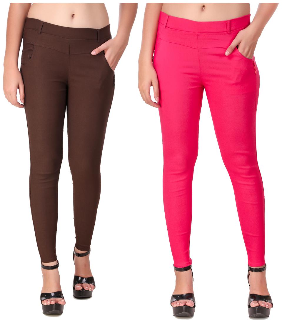 

Red Vee Women Brown Pink Skinny fit Jegging