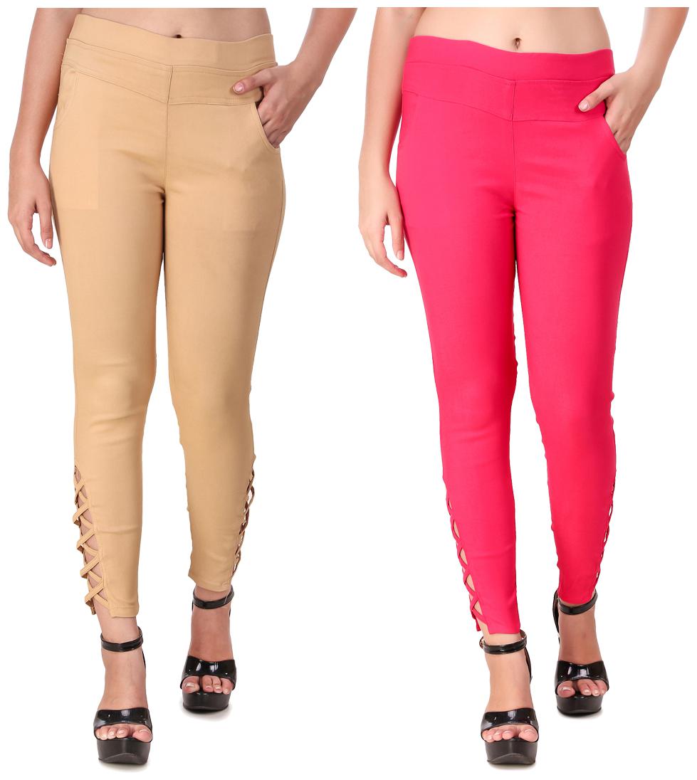 

Red Vee Women Beige Pink Skinny fit Jegging