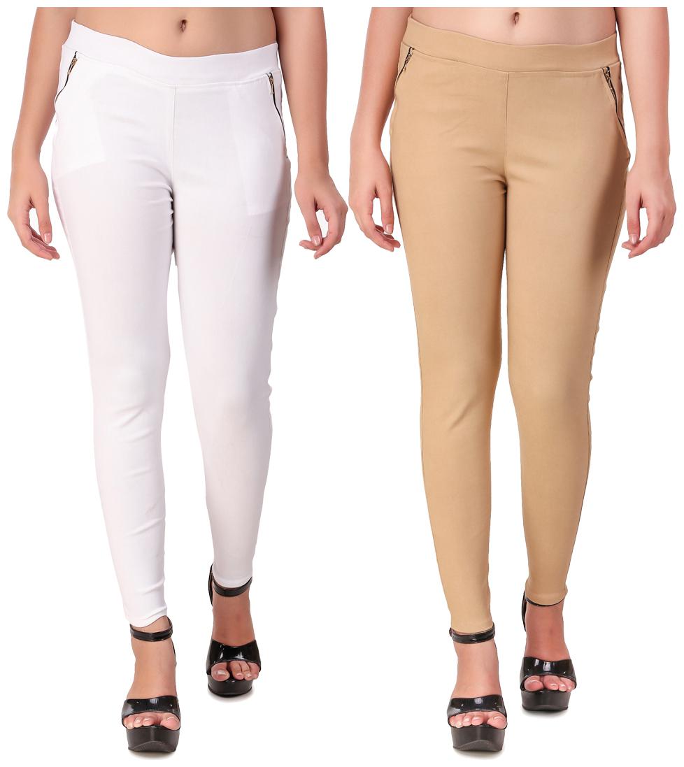 

Red Vee Women White Beige Skinny fit Jegging