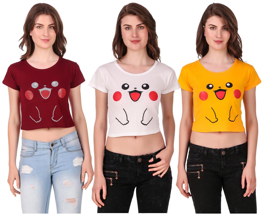 

Red Vee Women Printed Crop top - Multi