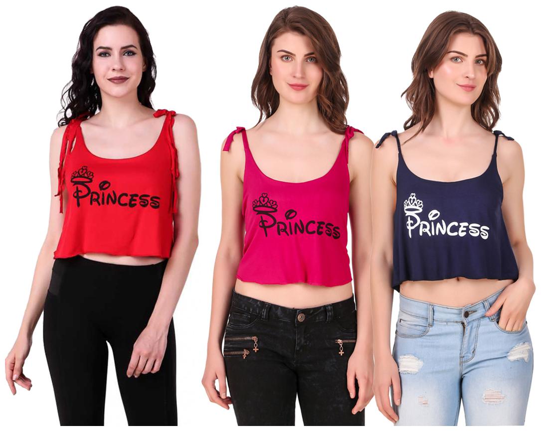 

Red Vee Women Printed Crop top - Multi