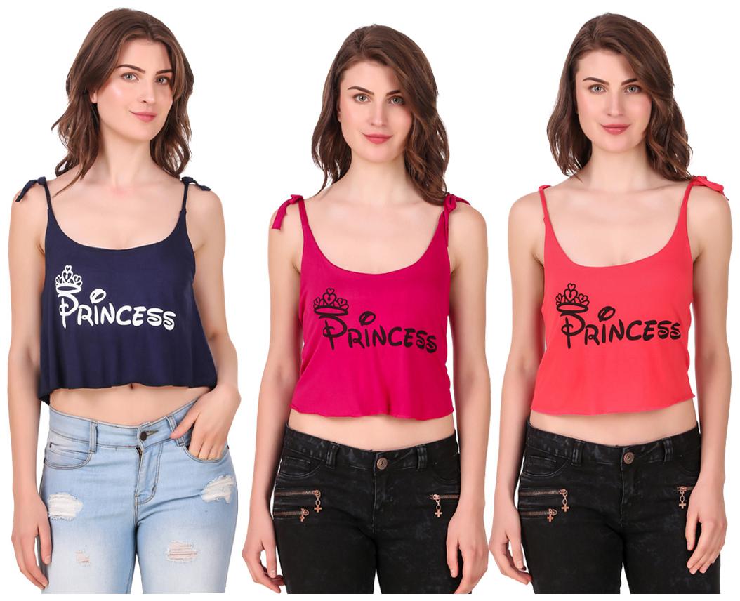 

Red Vee Women Printed Crop top - Multi