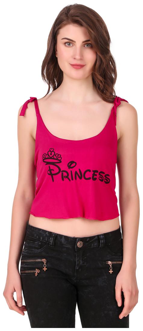 

Red Vee Women Printed Crop top - Pink