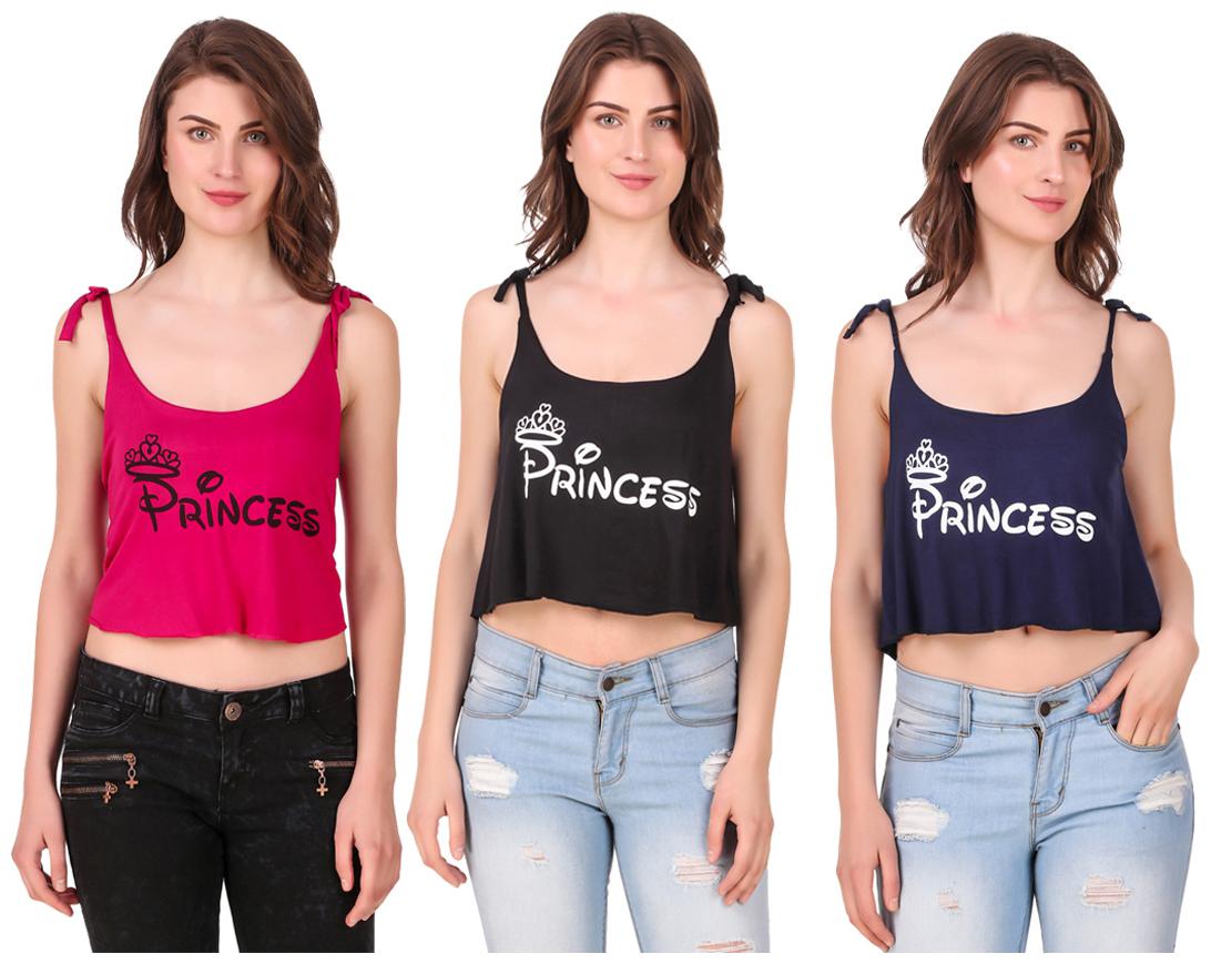 

Red Vee Women Printed Crop top - Multi