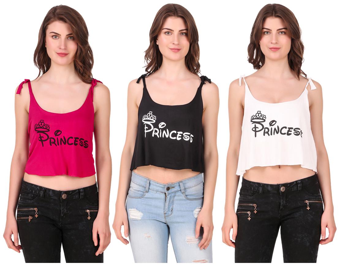 

Red Vee Women Printed Crop top - Multi