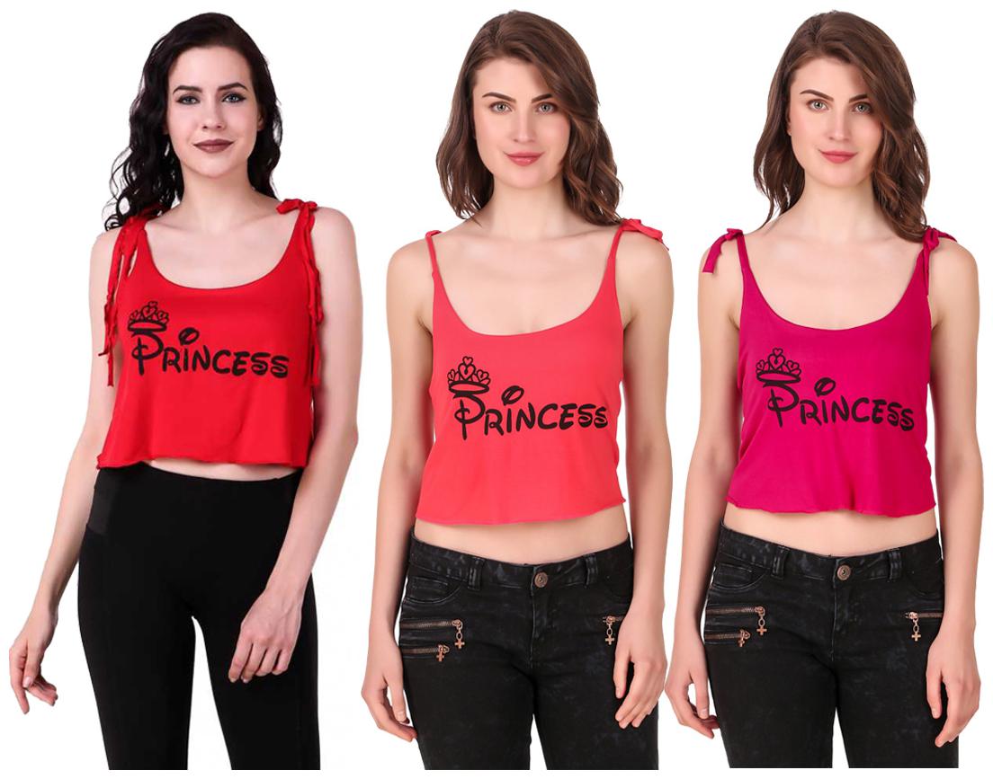 

Red Vee Women Printed Crop top - Multi