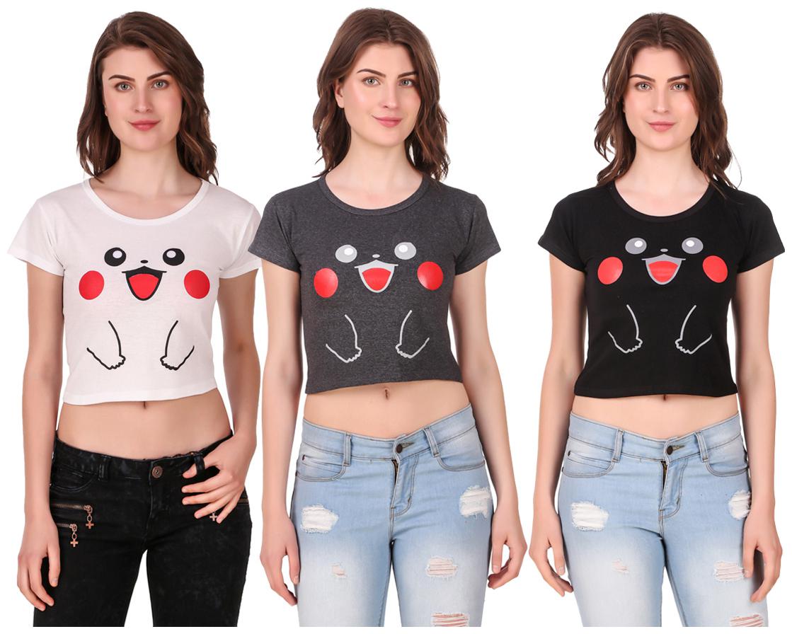 

Red Vee Women Printed Crop top - Multi