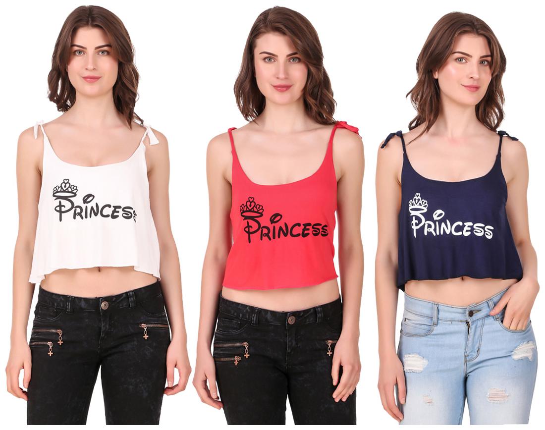 

Red Vee Women Printed Crop top - Multi