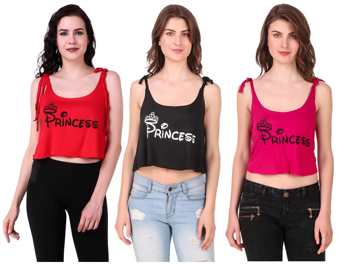 

Red Vee Women Printed Crop top - Multi