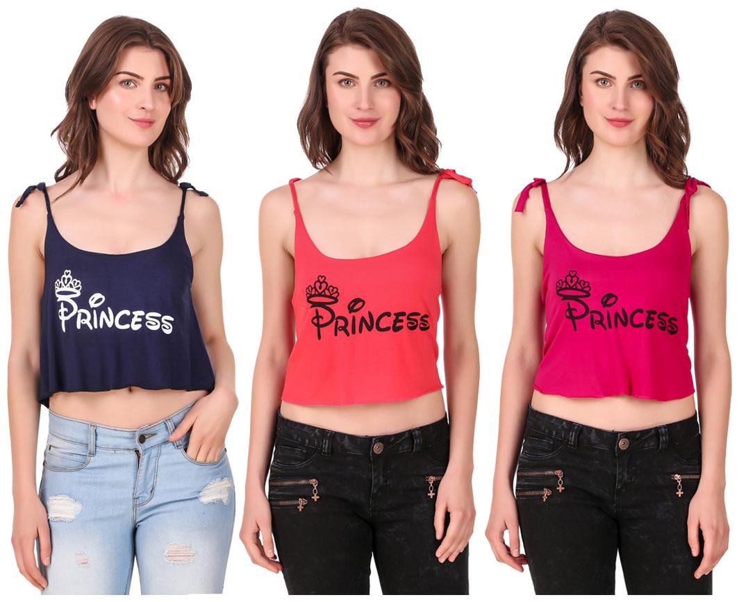 

Red Vee Women Printed Crop top - Multi
