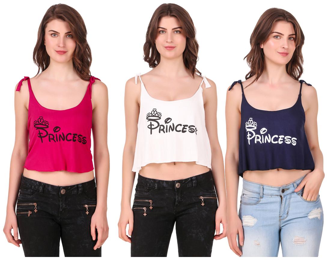 

Red Vee Women Printed Crop top - Multi