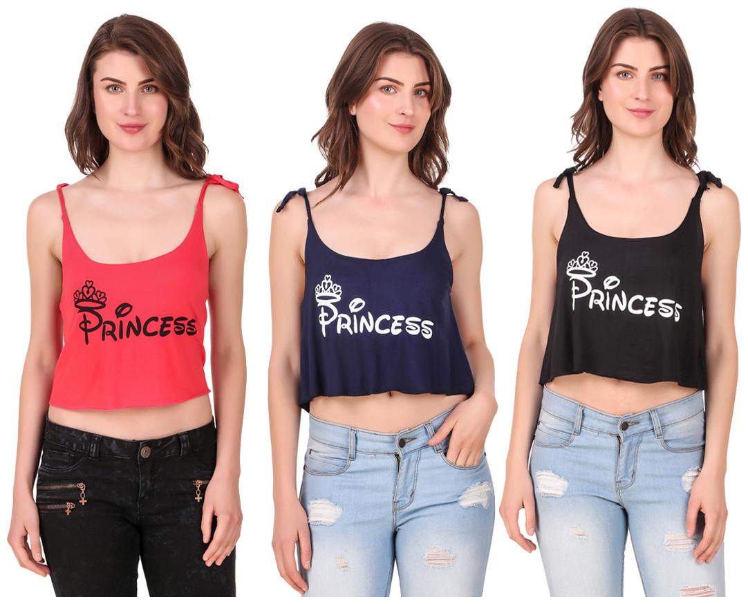 

Red Vee Women Printed Crop top - Multi