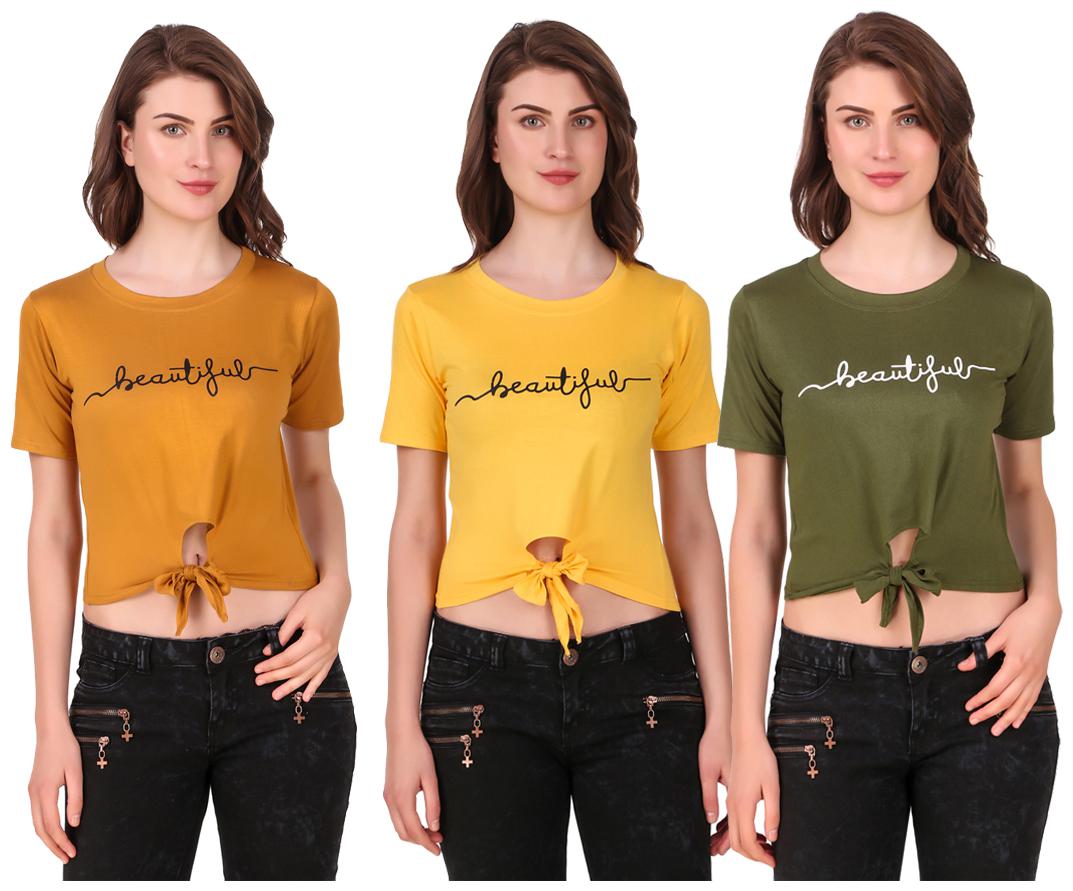 

Red Vee Women Printed Crop top - Multi