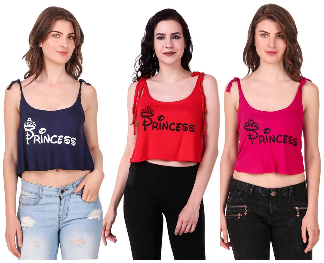 

Red Vee Women Printed Crop top - Multi
