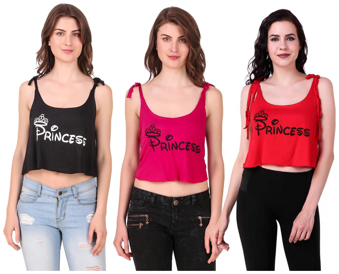 

Red Vee Women Printed Crop top - Multi
